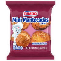 Bimbo Mini with Pecans Muffins - 4.34 Ounce