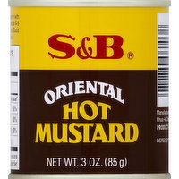 S&B Hot Mustard, Oriental - 3 Ounce