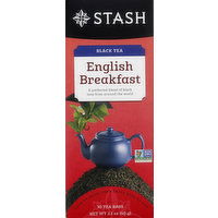 Stash Black Tea, English Breakfast, Tea Bags, 30 Each