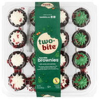 Two-Bite Brownies with Candy Cane Sprinkles - 14 Ounce