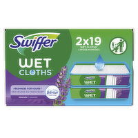 Swiffer Sweep + Mop, Wet Pads Refill, Floor Cleaner, Lavender - 38 Each