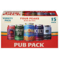 Four Peaks Brewing Beer, 15 Pack, Pub Pack, Variety Pack - 15 Each