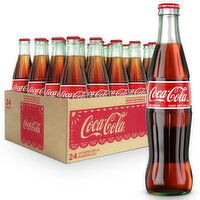 Coca-Cola  Mexican Coke Soda Soft Drink, Cane Sugar - 24 Each