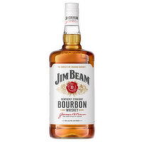 Jim Beam White Label Straight Bourbon Aged 4 Years - 1.75 Litre