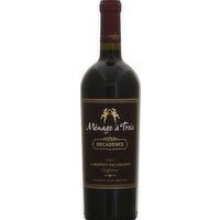 Menage a trois Cabernet Sauvignon, Decadence, California 2015, 750 Millilitre