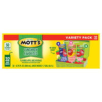 Mott's Apple Juice Beverage, Lunchbox Favorites, Variety Pack - 32 Each