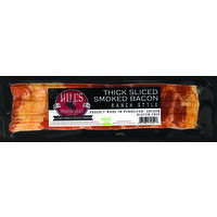HILL'S PREMIUM MEATS Hill’s Ranch Style Bacon is thick-sliced and double hardwood smoked for rich, authentic flavor. Made with all-natural pork and a signature spice blend, it delivers a savory, slightly sweet taste with less shrink and perfect crisp. 20 oz stack pack. - 20 Ounce