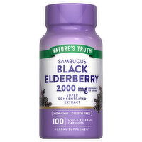 Nature's Truth Black Elderberry, Sambucus, 2,000 mg, Capsules - 100 Each