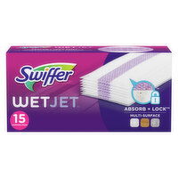 Swiffer Wet Jet Mop Cleaning Pads Refill, Floor Cleaner, 15 Each