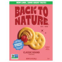 Back to Nature Crackers, Classic Round - 6.5 Ounce