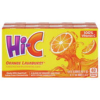 Hi-C Fruit Drink, Orange Lavaburst, 8 Each