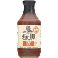 G Hughes BBQ Sauce, Sugar Free, Honey Flavored, Smokehouse - 18 Ounce