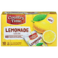 Country Time Flavored Drink, Lemonade - 10 Each