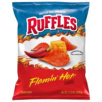 Ruffles Potato Chips, Flamin' Hot Flavored - 2.5 Ounce