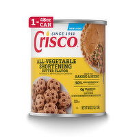 Crisco Shortening, All Vegetable, Butter Flavor - 48 Ounce