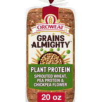 Oroweat Plant Protein Whole Grains Pre-sliced Bread, 20 oz - 20 Ounce