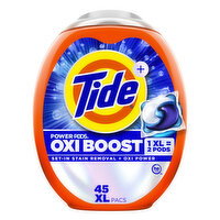 Tide Tide Oxi Boost Power PODS Laundry Detergent Pacs, 45 Count - 45 Each
