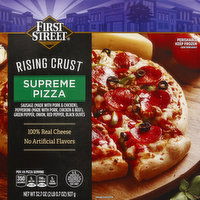 First Street Pizza, Rising Crust, Supreme, 32.7 Ounce