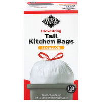 First Street 13 Gallon Tall Kitchen Drawstring Bags