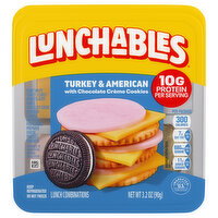 Lunchables Turkey & American with Chocolate Creme Cookies Lunch Combinations - 3.2 Ounce