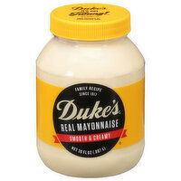 Duke's Mayonnaise, Real, Smooth & Creamy - 30 Fluid ounce