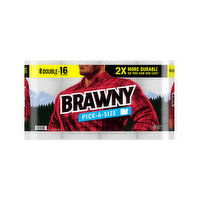 BRAWNY PICK-A-SIZE® PAPER TOWELS, DOUBLE ROLLS, 432.6 Square foot