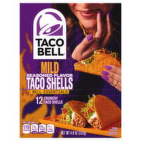 Taco Bell Crunchy Mild Seasoned Flavor Taco Shells - 12 Each