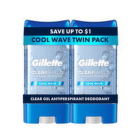 Gillette Clear Gel Antiperspirant and Deodorant for Men Artic Ice Scent Twin Pack - 7.6 Ounce