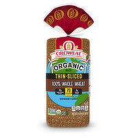 Oroweat Oroweat Organic 100% Whole Wheat Thin-Sliced Bread, 20 oz - 20 Ounce