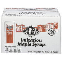 Smart & Final Maple Syrup, Imitation - 100 Each