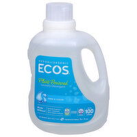 Ecos Laundry Detergent, Plant Powered, Free & Clear - 100 Fluid ounce