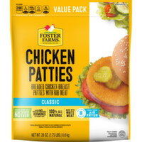 Foster Farms Chicken Patties, Frozen - 28 Ounce