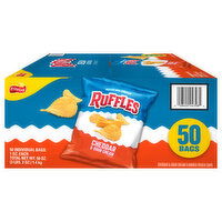 Ruffles Potato Chips, Cheddar & Sour Cream Flavored - 50 Each