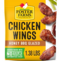 Foster Farms Honey BBQ Chicken Wings, Frozen - 22 Ounce