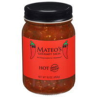 Mateo's Hot Gourmet Salsa - 16 Ounce