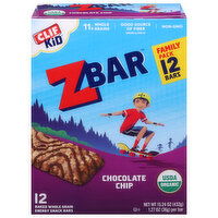 Zbar Energy Snack Bars, Chocolate Chip, Family Pack - 12 Each