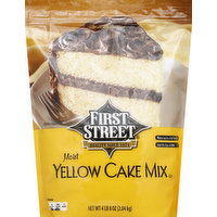 First Street Cake Mix, Yellow, Moist, 72 Ounce