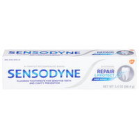 Sensodyne Toothpaste, Fluoride, Whitening, Repair & Protect, 3.4 Ounce