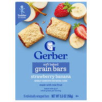 Gerber Toddler (12+ Months) Soft Baked Strawberry Banana Grain Bars - 8 Each