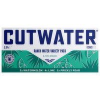 Cutwater Ranch Water, Watermelon/Lime/Prickly Pear, Variety Pack - 96 Ounce