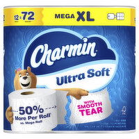 Charmin Ultra Soft Mega XL Bathroom Tissue - 477 Square foot