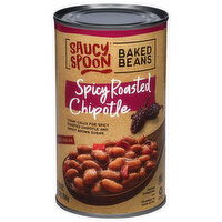 Saucy Spoon Vegetarian Spicy Roasted Chipotle Baked Beans - 28 Ounce