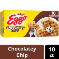 Eggo Frozen Waffles, Chocolatey Chip - 12.3 Ounce