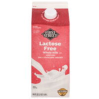 First Street Milk, Lactose Free, Whole - 64 Fluid ounce