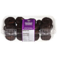 First Street Cake Donuts, Chocolate Frosted, Mini, 15 Ounce