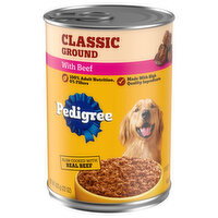 Pedigree Classic Ground Beef Food for Dogs, 22 Ounce