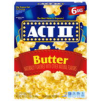 Act II Microwave Popcorn, Butter - 6 Each