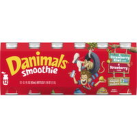 Danimals Smoothie Strawberry/Strawberry Kiwi 12/3.1 oz - 37.2 Ounce