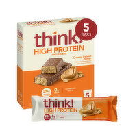 Think! Creamy Peanut Butter Protein Bar - 5 Each