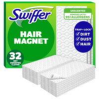 Swiffer Sweep + Mop, Dry Pads Refill, Floor Cleaner, Unscented - 32 Each